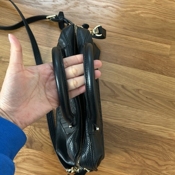 Tory Burch Bryant Mini Leather Satchel in Black - Picture 4 of 17